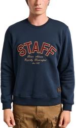 STAFF Ανδρικό μπλε navy μακρυμάνικο φούτερ 64-109.054.Ν0045