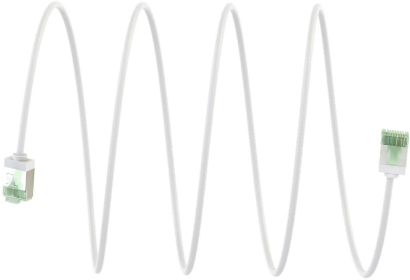 GOOBAY καλώδιο δικτύου 74362, CAT 8.1 U/FTP, slim, copper, 2000MHz, 3m, λευκό