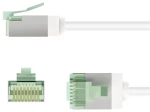 GOOBAY καλώδιο δικτύου 74362, CAT 8.1 U/FTP, slim, copper, 2000MHz, 3m, λευκό