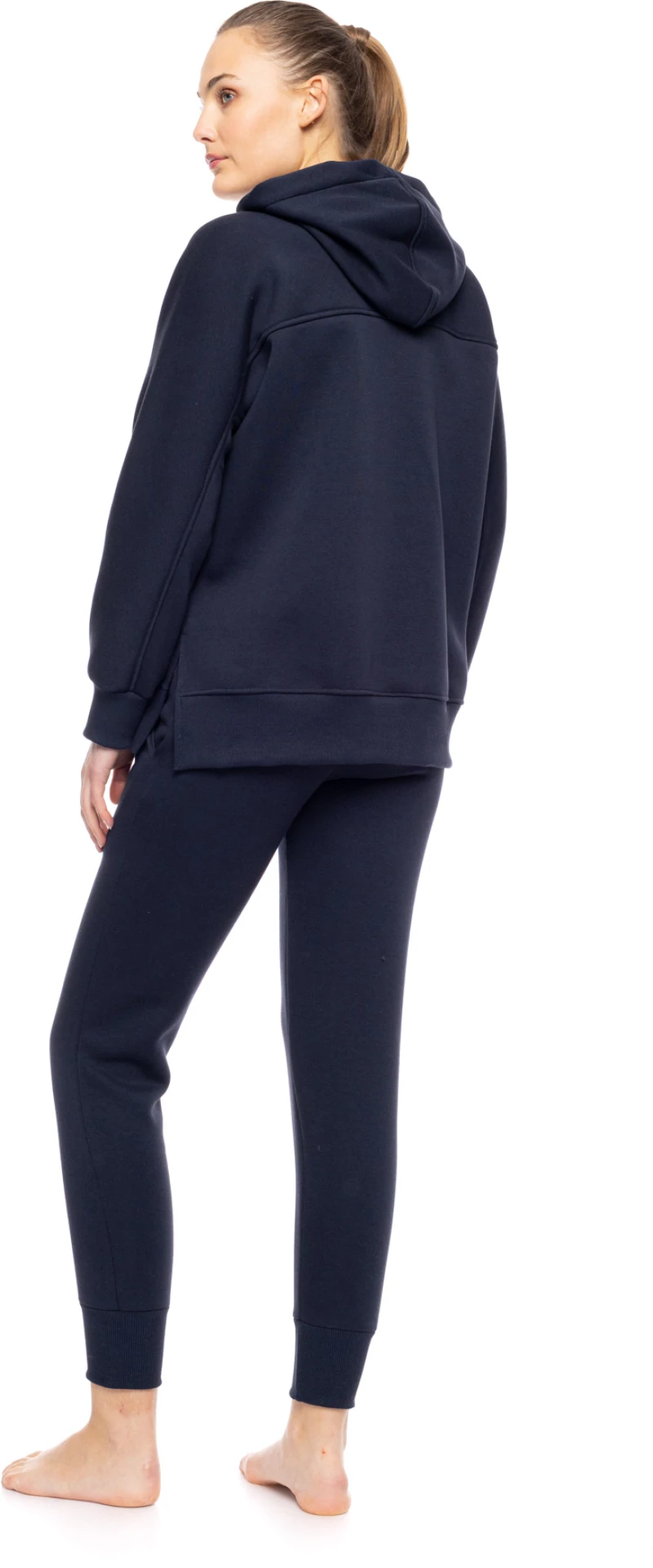 Γυναικεία φόρμα Pink Label - Yacht Blue - με Κουκούλα - Cotton - Regular Fit