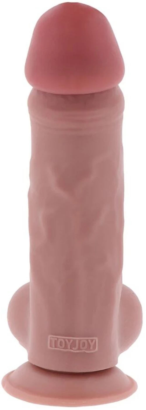 GET REAL - DELUXE REALISTIC PENIS WITH TESTICLES EXTRA THICK 23 CM