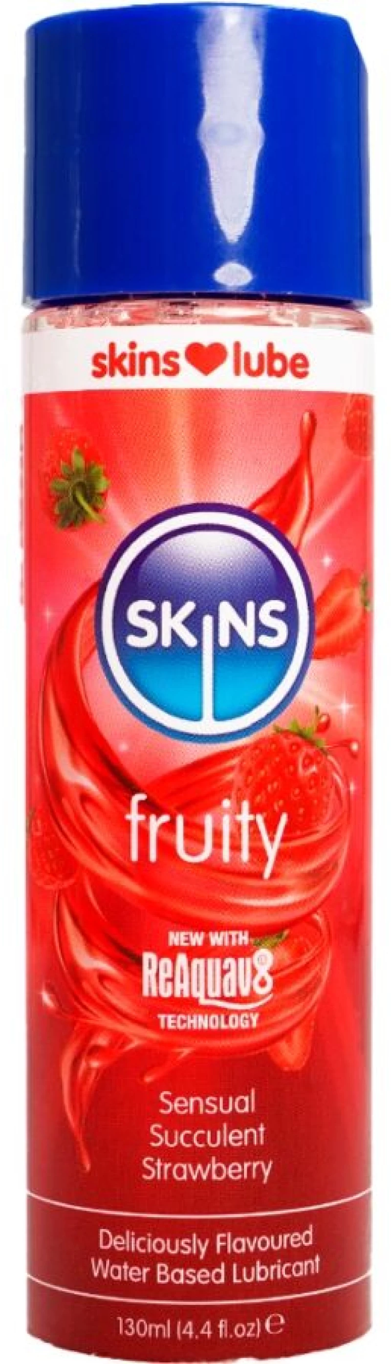 SKINS - FRUITY WATER-BASED LUBRICANT STRAWBERRY 130 ML