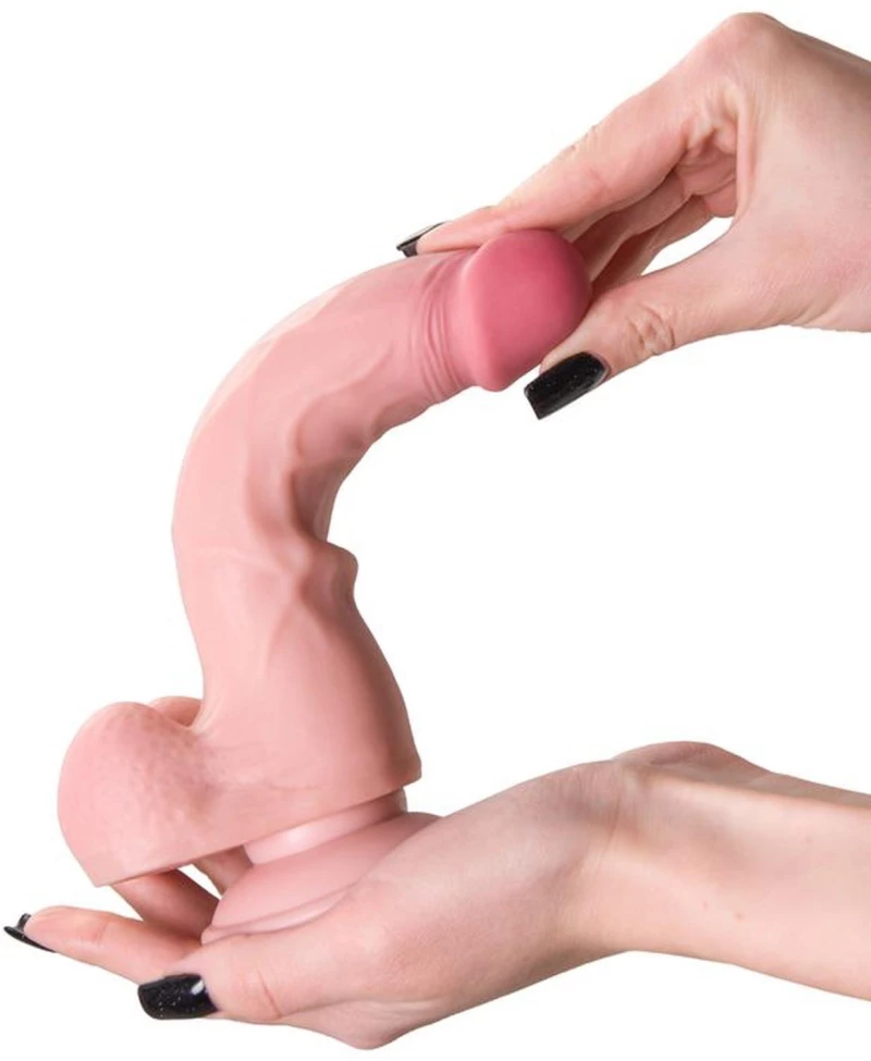 Ρεαλιστικό Dildo με Όρχεις και Βεντούζα Flesh 20cm