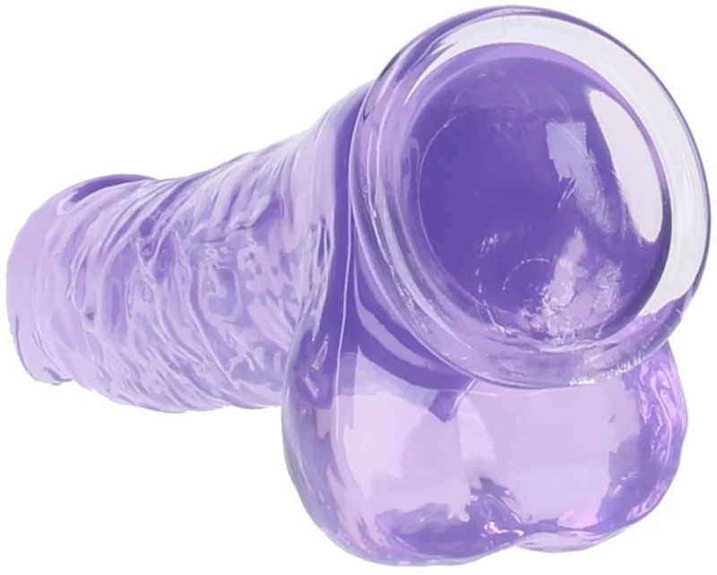Shots RealRock Ρεαλιστικό Dildo με Όρχεις & Βεντούζα Μωβ 25.4cm