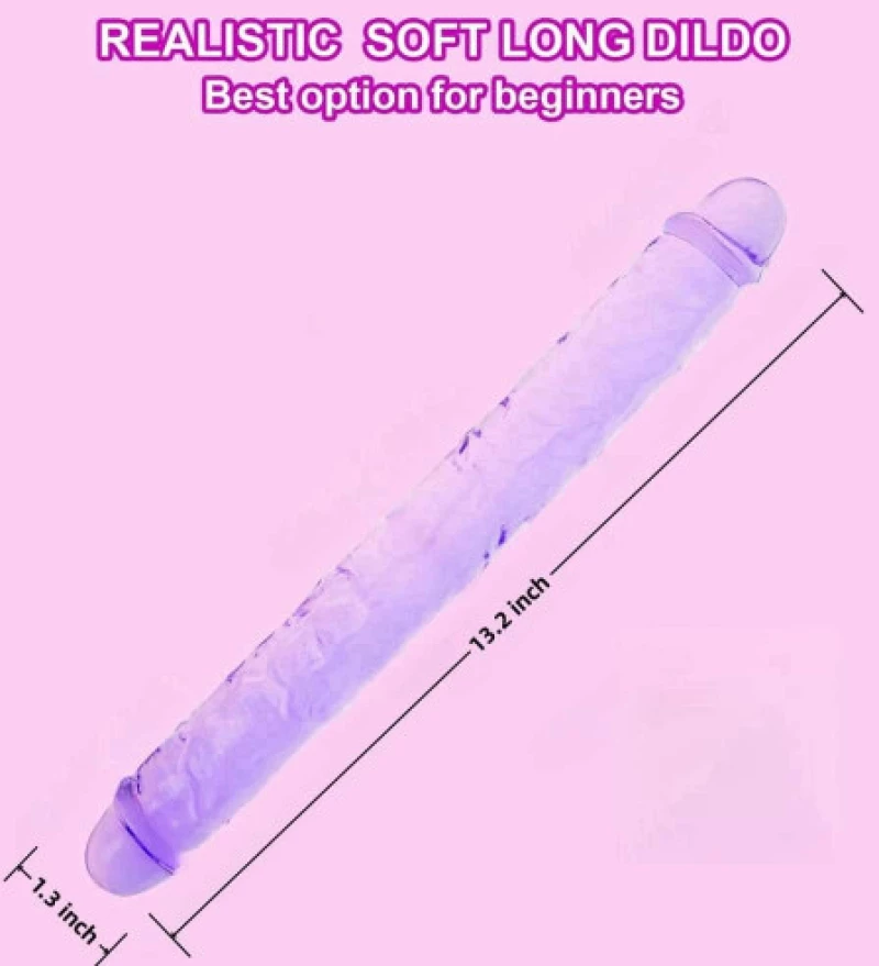 TOYBOY Ρεαλιστικό Ντίλντο Διπλής Όψεως 33cm Mωβ