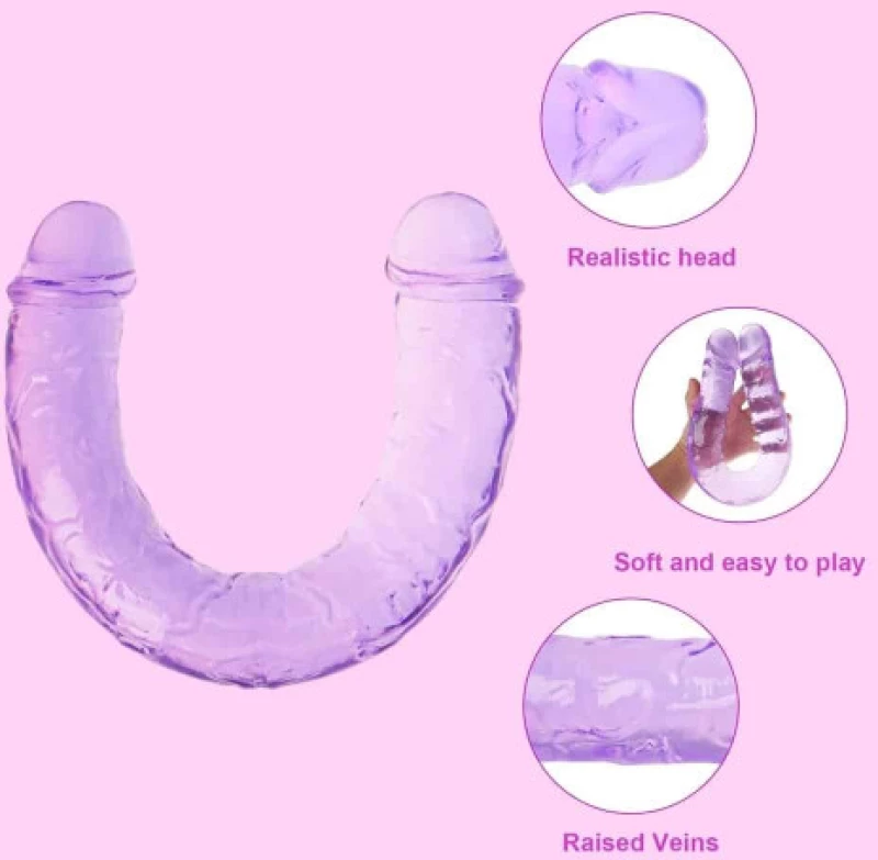 TOYBOY Ρεαλιστικό Ντίλντο Διπλής Όψεως 33cm Mωβ