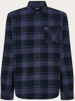 OAKLEY PODIUM PLAID LS FLANNEL FOS402573 9QX BLACK/GRAPHITE/AMETHYST