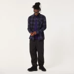 OAKLEY PODIUM PLAID LS FLANNEL FOS402573 9QX BLACK/GRAPHITE/AMETHYST