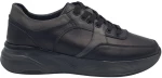 Ανδρικά Δέρματινα Sneakers - 650 - Μαύρο