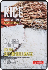 Dermal Μάσκα Προσώπου Rice για Θρέψη Ενυδάτωση Αναζωογόνηση 25gr