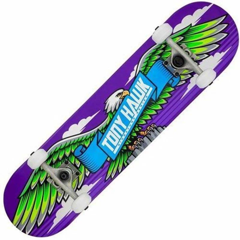 Skateboard Tony Hawk SS 180 Complete Wingspan Purple 7.75''