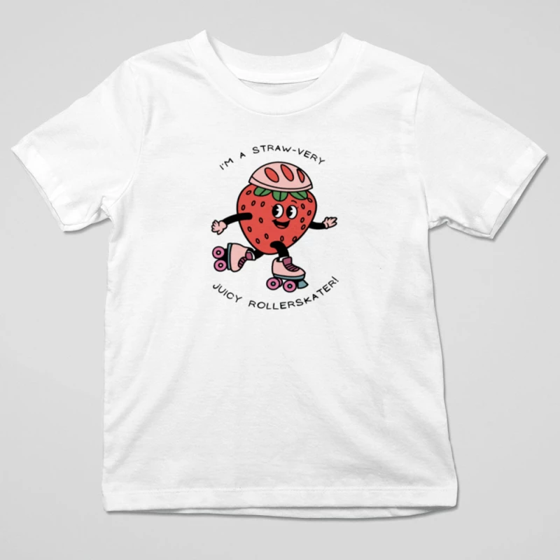 T-shirt kids Straw-very Juicy Rollerskater White