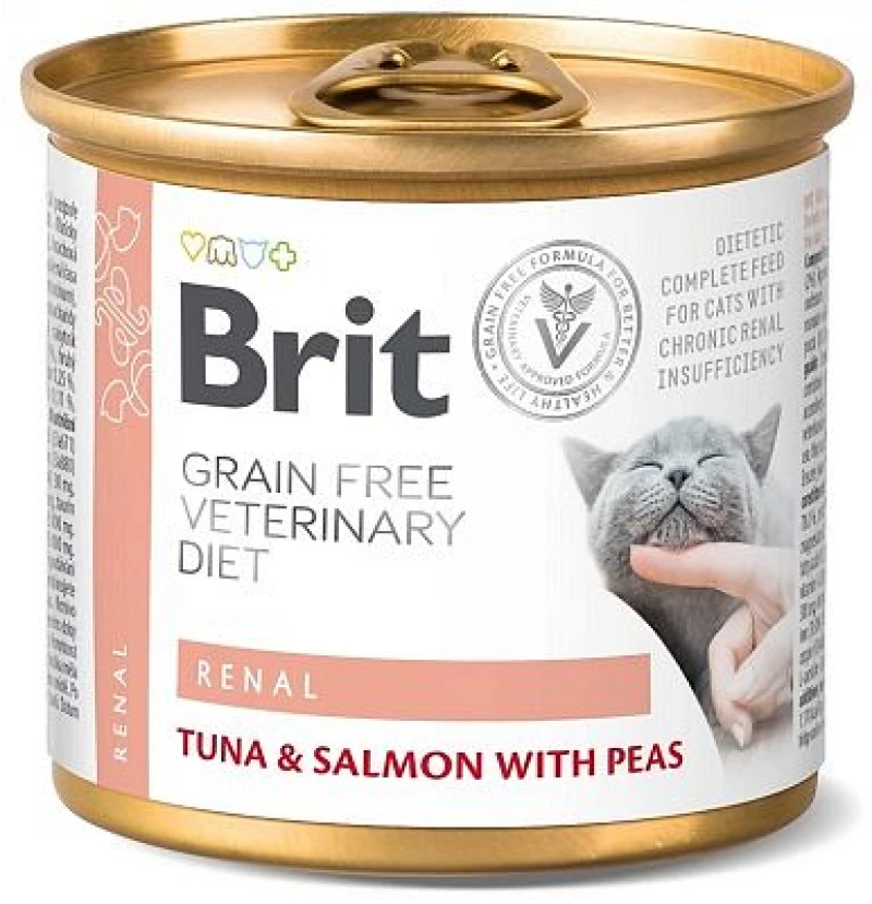 Brit Vetenirary Diets Cat Renal Κλινική Κονσέρβα Γάτας   200gr