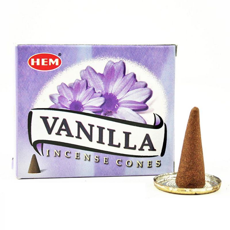 Αρωματικοί Κώνοι Βανίλια Hem Vanilla Cones 10τμχ