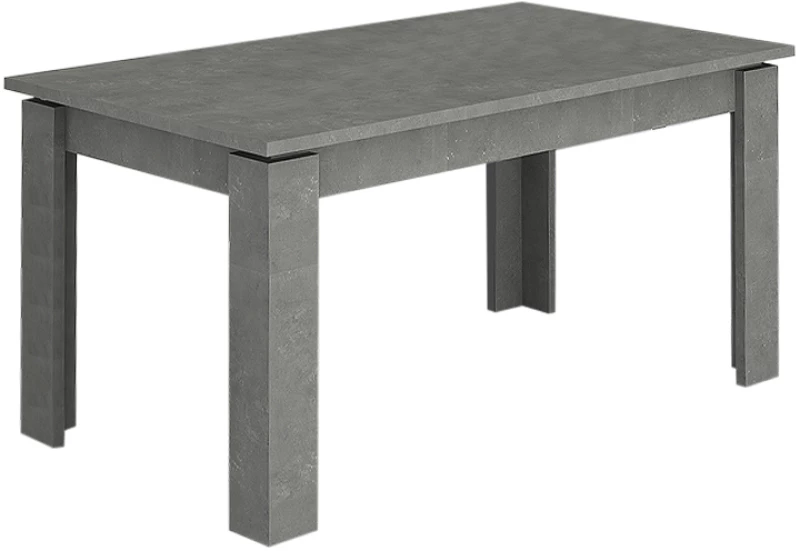 Τραπέζι Denzel  χρώμα γκρι σκυροδέματος 120x80x76εκ.