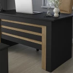 Γραφείο εργασίας Epito  χρώμα ανθρακί - sepet oak 140x59,6x76,8εκ.
