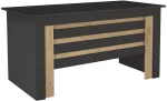 Γραφείο εργασίας Epito  χρώμα ανθρακί - sepet oak 140x59,6x76,8εκ.