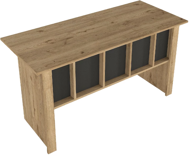 Γραφείο εργασίας Nika  χρώμα sepet oak - ανθρακί 140x60x75εκ.