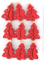 Μανταλάκι xmas 3,8x4,5 - κόκκινο