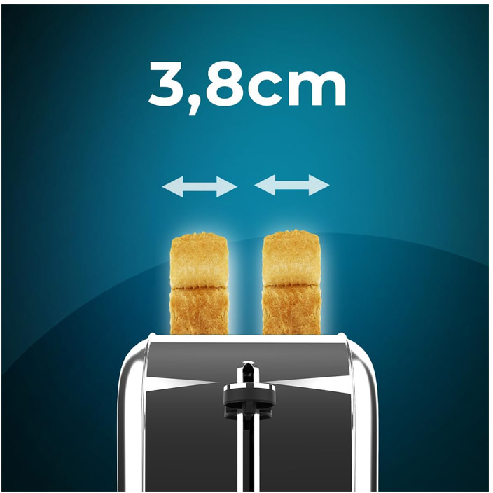 Φρυγανιέρα 2 Θέσεων 1500 W Cecotec Toastin time 1500 Inox CEC-04841