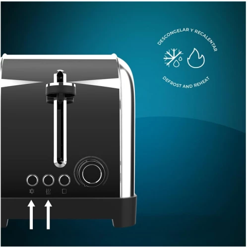 Φρυγανιέρα 2 Θέσεων 1500 W Cecotec Toastin time 1500 Inox CEC-04841