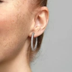 Pandora Αστραφτεροί κρίκοι με καρδιές 296319CZ 296319CZ