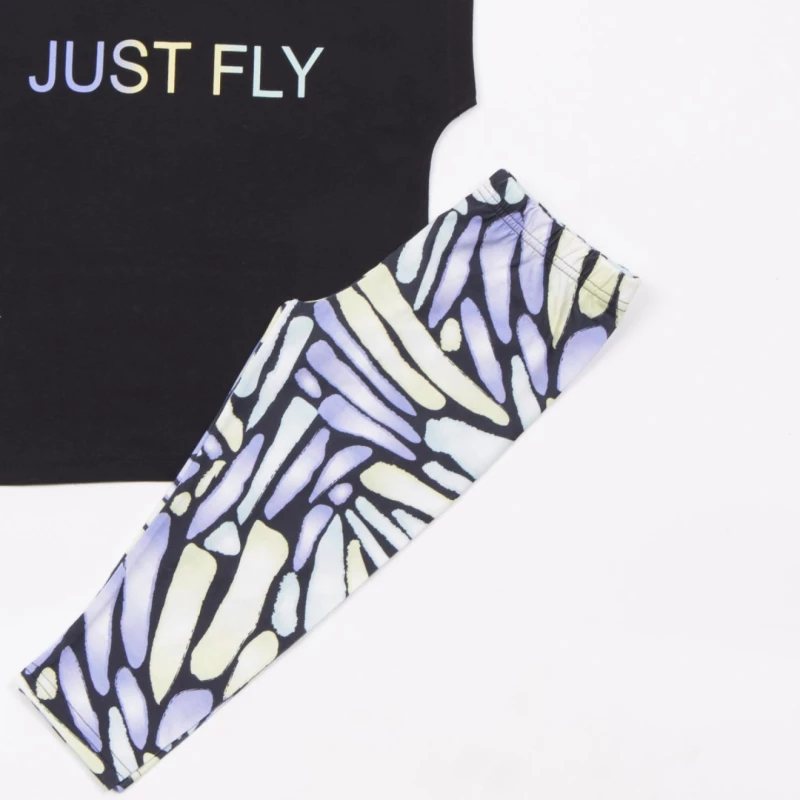 Σετ κάπρι κορίτσι 3τμχ. "Just fly" μαύρο