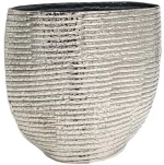 Βάζο 941-124-036 26x11x26cm Silver Μέταλλο