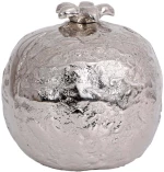 Διακοσμητικό Ρόδι 966-225-003 11x11cm Silver Αλουμίνιο