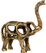 Διακοσμητικός Ελέφαντας 965-225-013 28x8x25cm Gold Μέταλλο