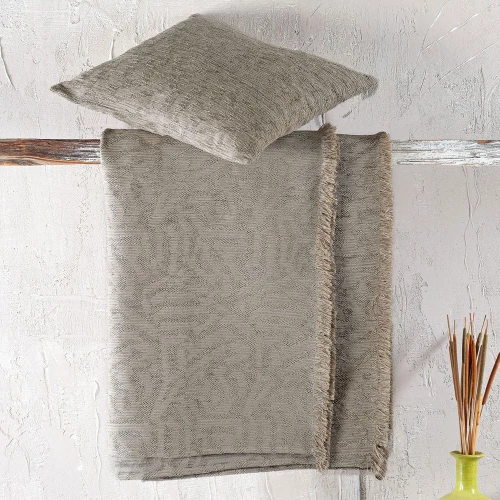 Ριχτάρι Melie Beige Ρυθμός Τριθέσιο 180x280cm Chenille,Βαμβάκι,Polyester