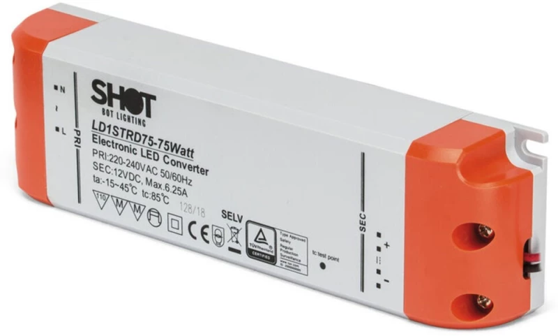 Τροφοδοτικό Ταινίας Led 12V LD1STRD06 6W Max IP20 4,3x8,2x2,3cm Bot Lighting