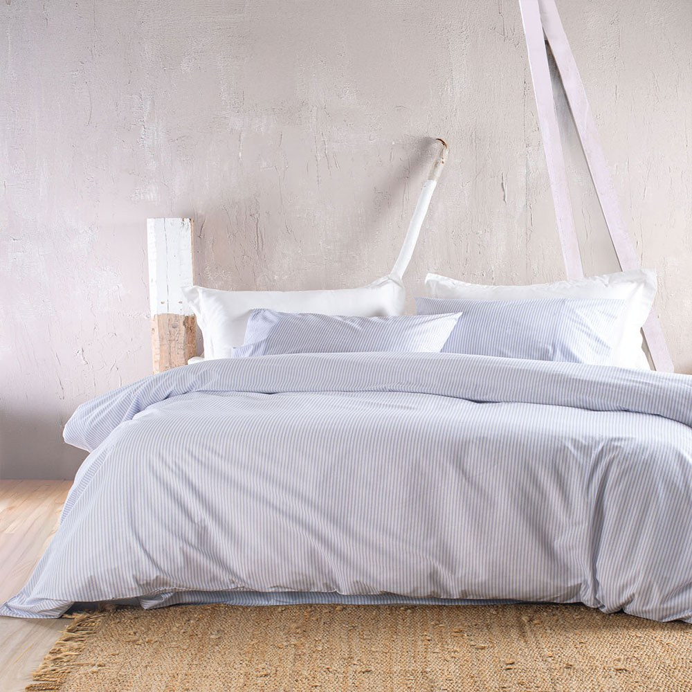 Κουβερλί Motiv (Σετ 3τμχ) Light Blue Ρυθμός Υπέρδιπλo 220x240cm 100% Βαμβάκι