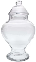 Βάζο Με Καπάκι 91977 Φ15x30cm Clear Γυαλί