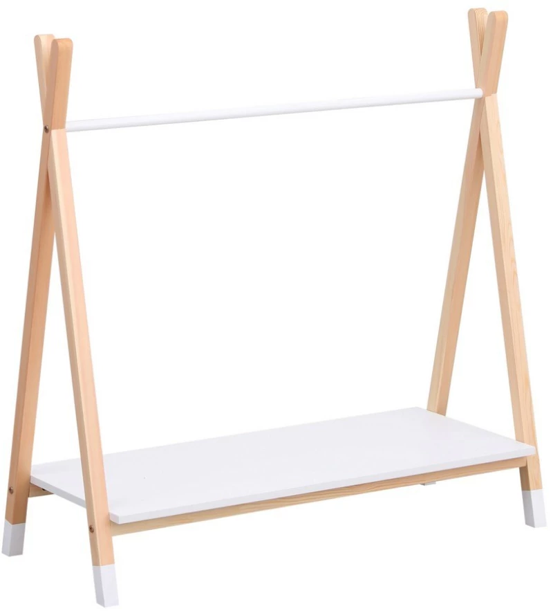 Κρεμάστρα Παιδική Paschal HM2490.03 Με Ράφι 100x40x100cm White-Natural