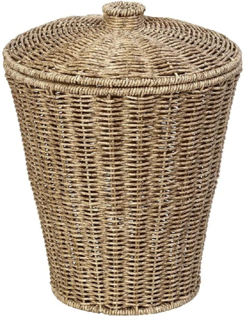 Καλάθι Αποθήκευσης KOD137 25x25x35cm Beige Espiel Μέταλλο,Πλαστικό