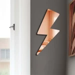 Καθρέπτης Τοίχου 587MRX1204 30x60cm Rose Gold Wallity Plexiglass