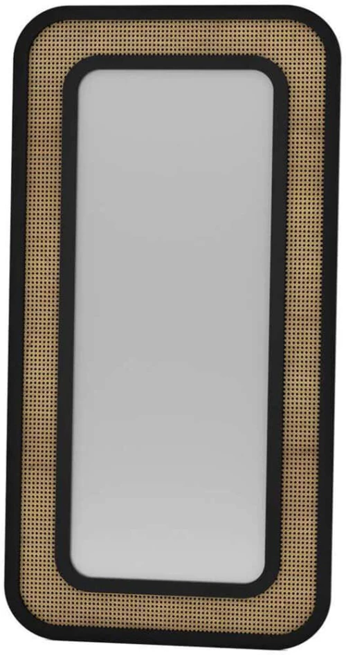 Καθρέπτης Δαπέδου - Τοίχου Ova 985ETR1125 90x180cm Natural-Black Hanah Home Mdf
