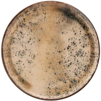 Πιάτο Γλυκού Sesame (Σετ 6Τμχ) 471PST1124 19,3x19,3x2cm Beige-Brown Hermia Κεραμικό