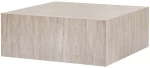 Τραπέζι Σαλονιού Prizma 467NRD1102 90x90x35cm Travertine Beige