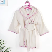 Μπουρνούζι Παιδικό Με Κέντημα Deer 198 02 Ecru-Pink DimCol
