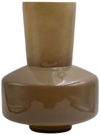 Βάζο Opac 034540 20x20x25cm Light Brown Γυαλί