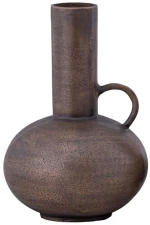 Βάζο Steel Shine 034400 23x23x34cm Bronze Αλουμίνιο