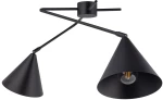 Φωτιστικό Οροφής - Πλαφονιέρα Galaxy 2 40937 2xE27 15W 45x77x36cm Black Sigma Lighting