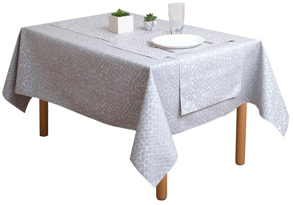 Τραβέρσα Κόνα Grey Viopros 40Χ160 Βαμβάκι-Πολυέστερ