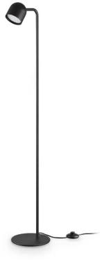 Φωτιστικό Δαπέδου Dodo 370477 GX53 20x118cm Black Ideal Lux