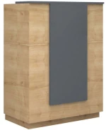 Γραφείο Reception Gemini 0271280 90x50x110cm Anthracite-Oak