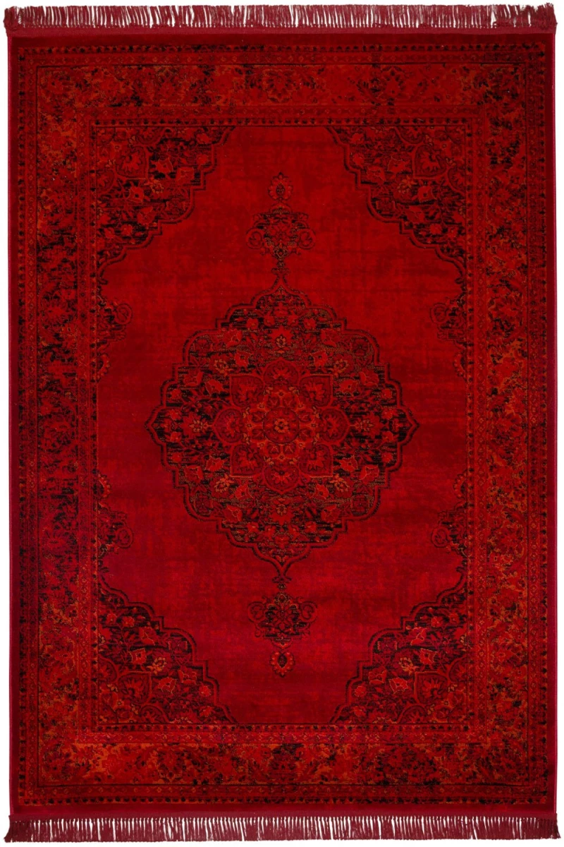 Χαλί Mauri 02278A Burgundy Βιοκαρπέτ 140X200cm