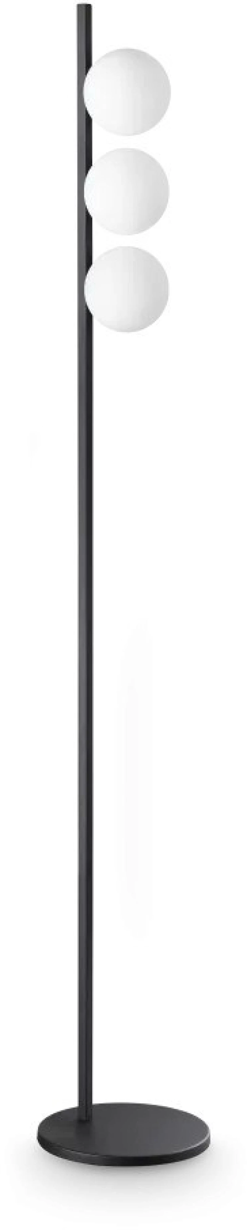 Φωτιστικό Δαπέδου Binomio 369327 G9 3x4W 25x160cm Black Ideal Lux