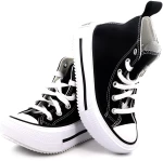 Παιδικό Μποτάκι για Κορίτσι Converse All Star Ctas Lift Double Stack Hi Χρώματος Μαύρο A15868C